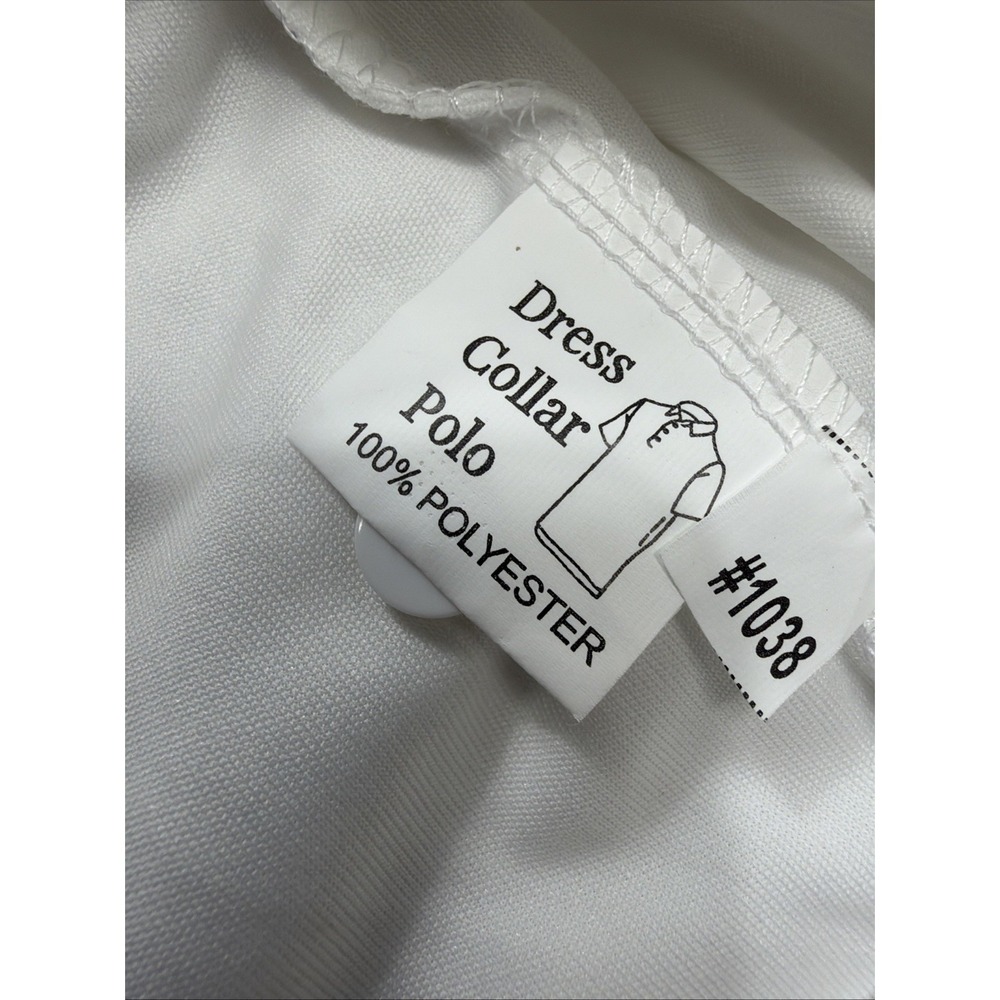 Collars and Co Firm Dress Collar Polo Shirt Mens 3XL XXXL Solid White Office New - Picture 10 of 10